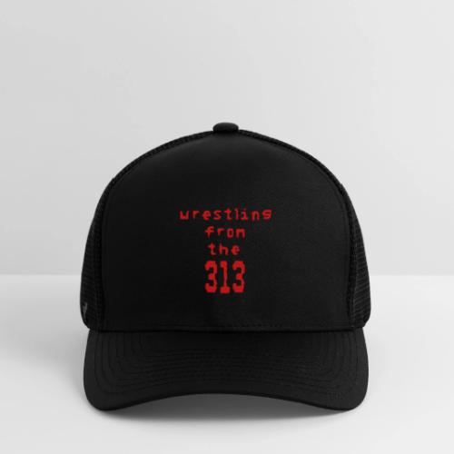 Wrestling from the 313 (red) - Flexfit Fitted Baseball Cap