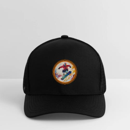 Snowboarding Horizon - Flexfit Fitted Baseball Cap