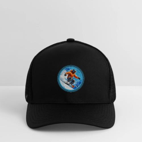Snowboarding Motion - Flexfit Fitted Baseball Cap