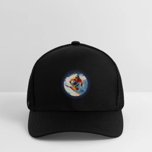 Snowboarding Rebel - Flexfit Fitted Baseball Cap