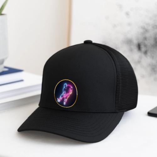 Hockey: Neon Ice Striker - Flexfit Fitted Baseball Cap