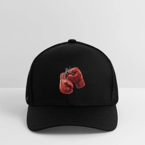 Boxing: Hanging Gloves Icon - Flexfit Fitted Baseball Cap