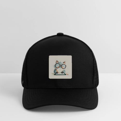 Creative Cat Digital Artist Illustration - Flexfit Fitted Baseball Cap
