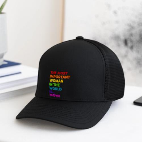 Mom: The Most Important Woman in the World - Flexfit Fitted Baseball Cap