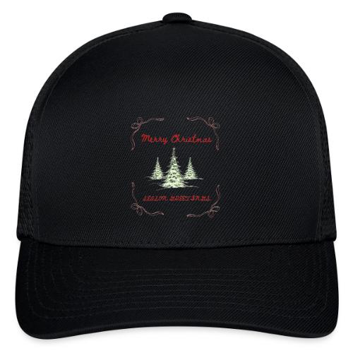 Beautiful Green Christmas Tree Graphic - Flexfit Fitted Baseball Cap