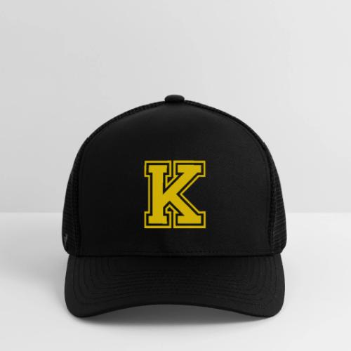 Letter k – Capital Athletic Alphabet Monogram - Flexfit Fitted Baseball Cap
