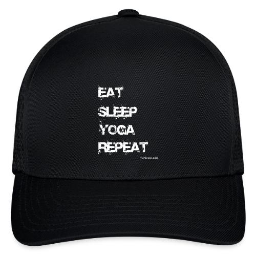 Eat Sleep Yoga Repeat - wb - TC - Flexfit Fitted Baseball Cap