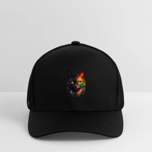 Cosmic Galaxy Rainbow Cat - Flexfit Fitted Baseball Cap