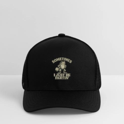 Sometimes I Just Be Fartin Funny Frog Shirt - Flexfit Fitted Baseball Cap