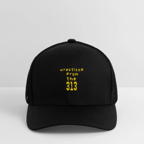 Wrestling from the 313 (yellow) - Flexfit Fitted Baseball Cap
