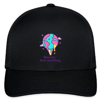 SWEET, BUT MELTING - Flexfit Fitted Baseball Cap - black - Front