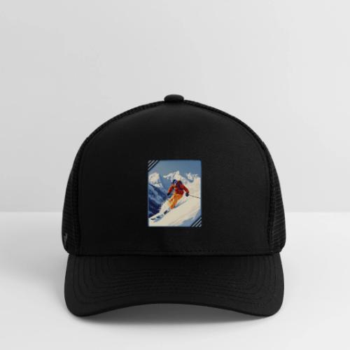 Mountain Skiing Vibes - Flexfit Fitted Baseball Cap