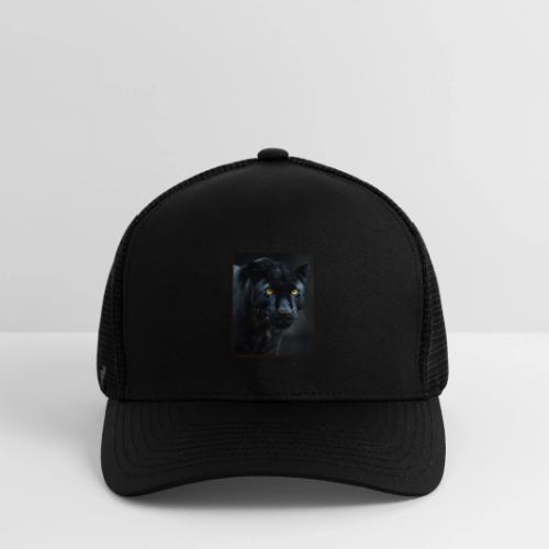 Black Panther Glowing Eyes Design - Flexfit Fitted Baseball Cap