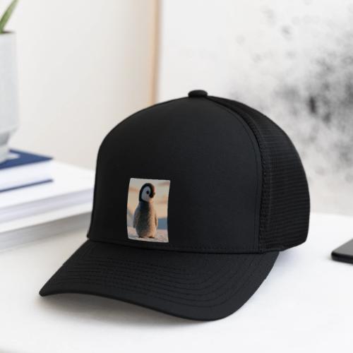 Cute Penguin Chick Sunrise Design - Flexfit Fitted Baseball Cap