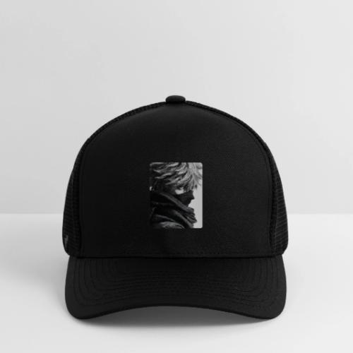 Battle-Worn Ninja Portrait - Flexfit Fitted Baseball Cap