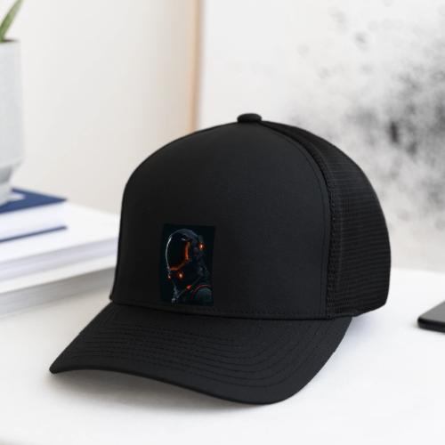 Futuristic Astronaut Helmet - Flexfit Fitted Baseball Cap