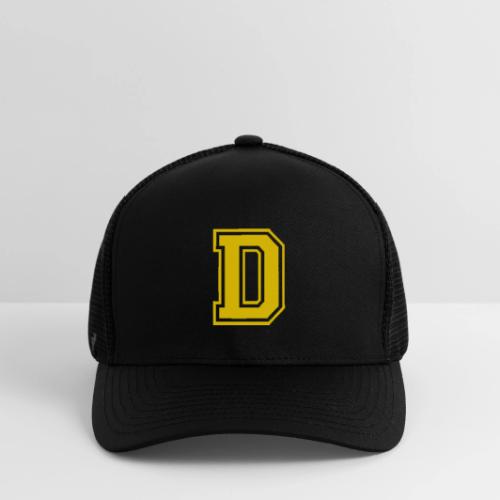 Letter D – Capital Athletic Alphabet Monogram - Flexfit Fitted Baseball Cap