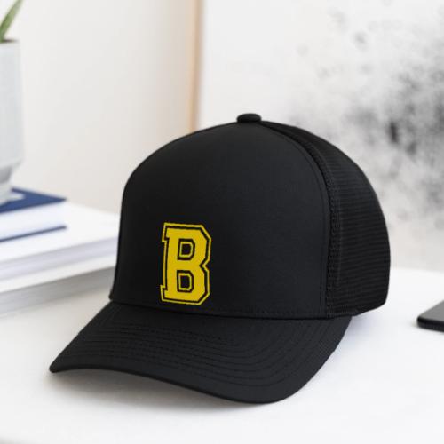 Letter B – Capital Athletic Alphabet Monogram - Flexfit Fitted Baseball Cap