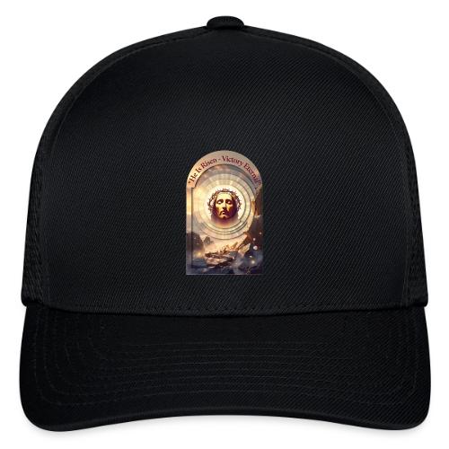 Easter He Is Risen Sacred Face T Shirt, wife Gift - Flexfit Fitted Baseball Cap