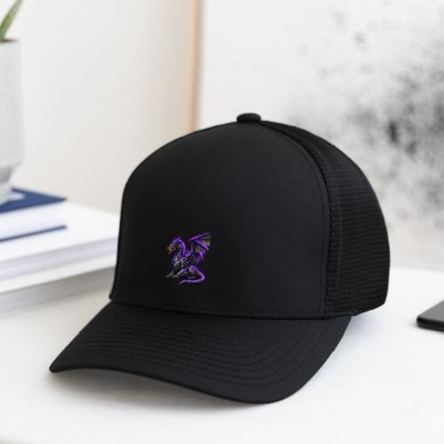 Neon Dragon at Rest - Flexfit Fitted Baseball Cap