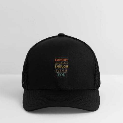 Empathy Quote Chalkboard Style Inspirational T-Shi - Flexfit Fitted Baseball Cap
