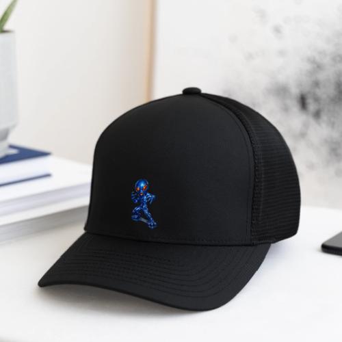 Angry Blue Alien - Flexfit Fitted Baseball Cap