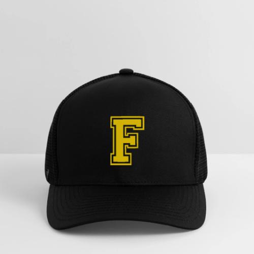 Letter F – Capital Athletic Alphabet Monogram - Flexfit Fitted Baseball Cap