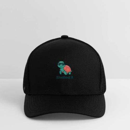 Funny Turtle Sunglasses Shelled It Cute Gift - Flexfit Fitted Baseball Cap