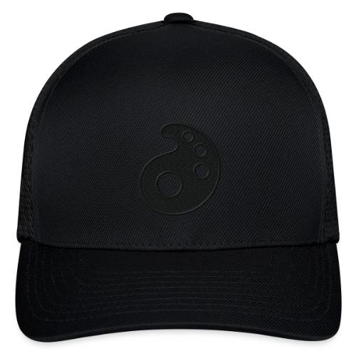 Black Embroidered Palette - Flexfit Fitted Baseball Cap