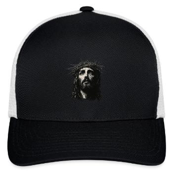 Jesus Christian Streetwear Religious - Flexfit Fitted Baseball Cap - black/white - Front