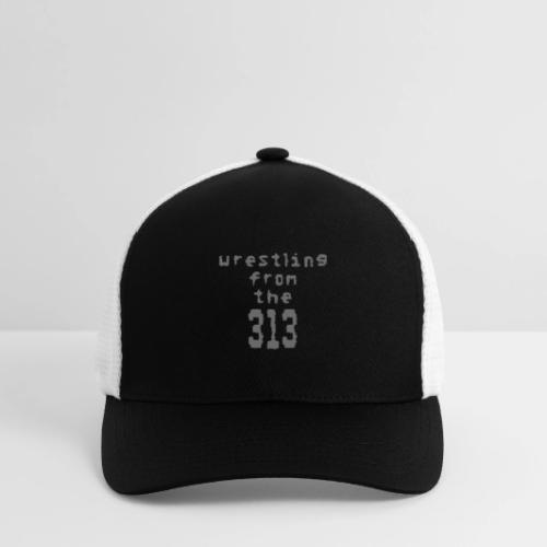 Wrestling from the 313 (Grey) - Flexfit Fitted Baseball Cap