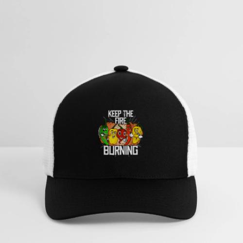 keep the fire burning - Flexfit Fitted Baseball Cap