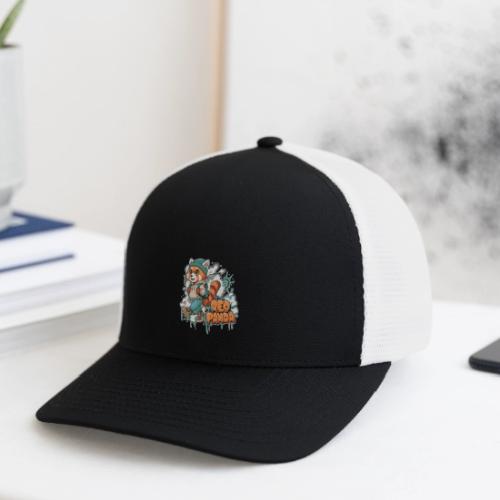 Red Panda Street Graffiti Vibes - Flexfit Fitted Baseball Cap