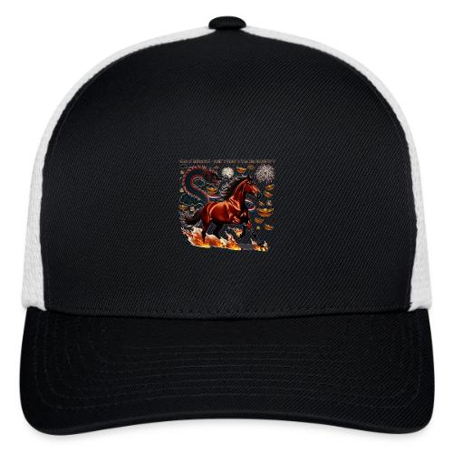 Year of the Horse Victory T Shirt, Lunar New Year - Flexfit Fitted Baseball Cap
