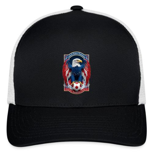 USA Eagle Emblem T Shirt, USA Soccer Pride Gift - Flexfit Fitted Baseball Cap