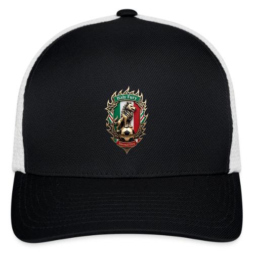 Italy Wolf Fury T-Shirt, Italian Flag Pride Gift - Flexfit Fitted Baseball Cap