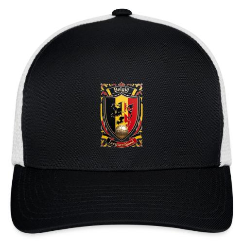 Belgium Lion Crest T-Shirt, Belgian Flag Gift - Flexfit Fitted Baseball Cap