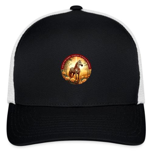 Year of the Horse Guardian T Shirt, Lunar New Year - Flexfit Fitted Baseball Cap