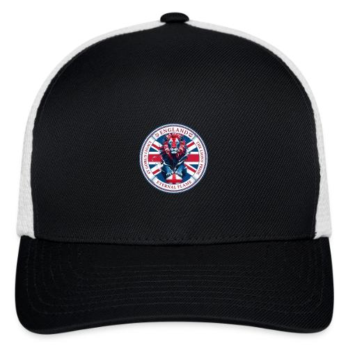 England Lion Emblem T Shirt, Flag Pride Gift - Flexfit Fitted Baseball Cap