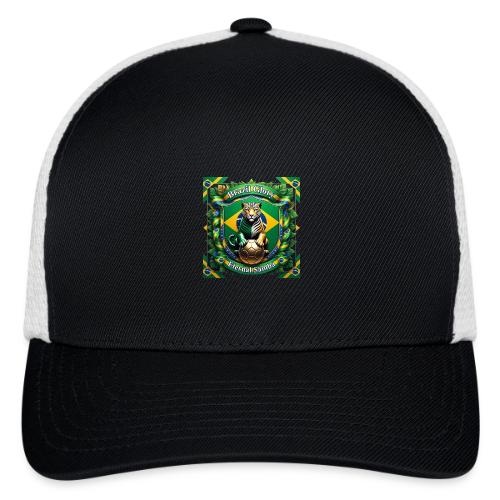 Brazil Jaguar Glory T-Shirt, Flag Pride Badge Gift - Flexfit Fitted Baseball Cap
