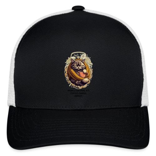 Powered by Sarcasm Cat Tee - Flexfit Fitted Baseball Cap