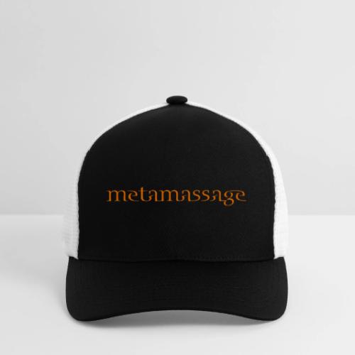 metamassage text logo - Flexfit Fitted Baseball Cap
