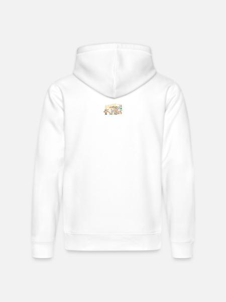Nervy Brothers: Young and Free - Stanley/Stella Drummer Unisex Organic Hoodie - white