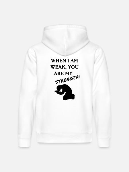 Strength Burst Comic Style - Stanley/Stella Drummer Unisex Organic Hoodie - white