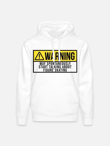 Figure Skate - Stanley/Stella Drummer Unisex Organic Hoodie - white