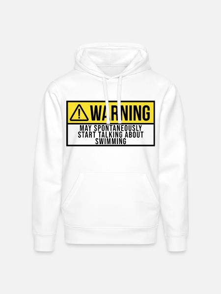 Swimming Swimming - Stanley/Stella Drummer Unisex Organic Hoodie - white