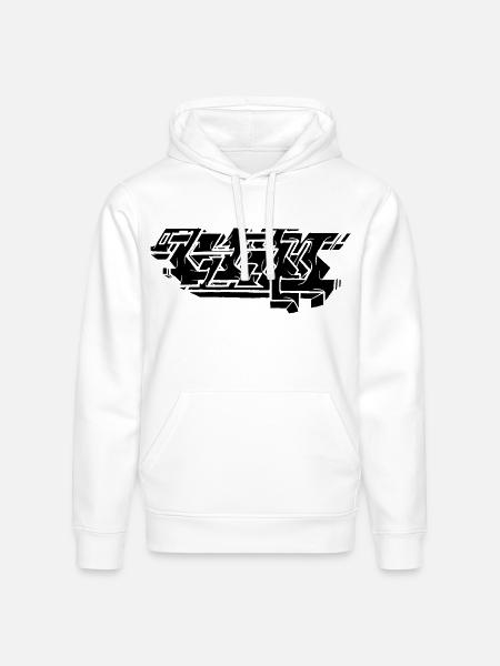 Graffiti Piece - Black - Stanley/Stella Drummer Unisex Organic Hoodie - white
