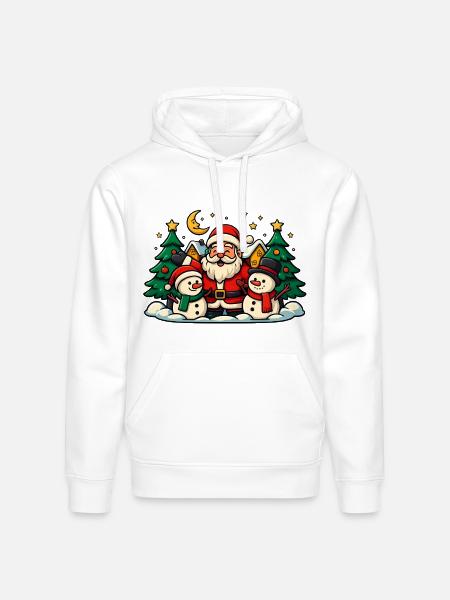 DISEÑO_NAVIDEÑO - Stanley/Stella Drummer Unisex Organic Hoodie - white