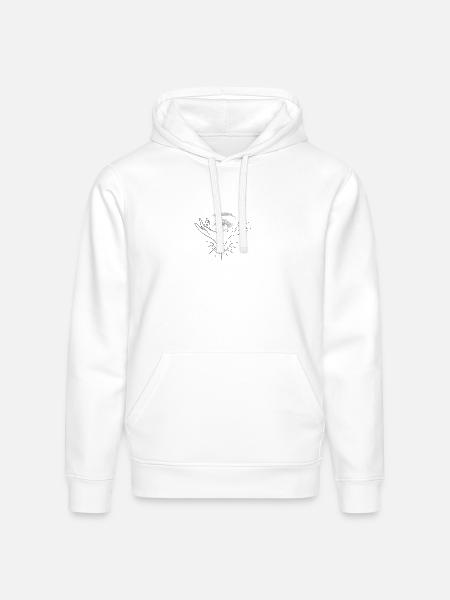Radiation - Stanley/Stella Drummer Unisex Organic Hoodie - white