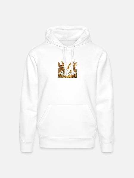 Golden Windfall Angels - Stanley/Stella Drummer Unisex Organic Hoodie - white